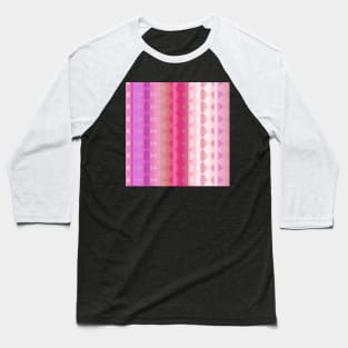 Trendy Pink Brown and Purple Diamond Gradient Pattern Abstract Baseball T-Shirt